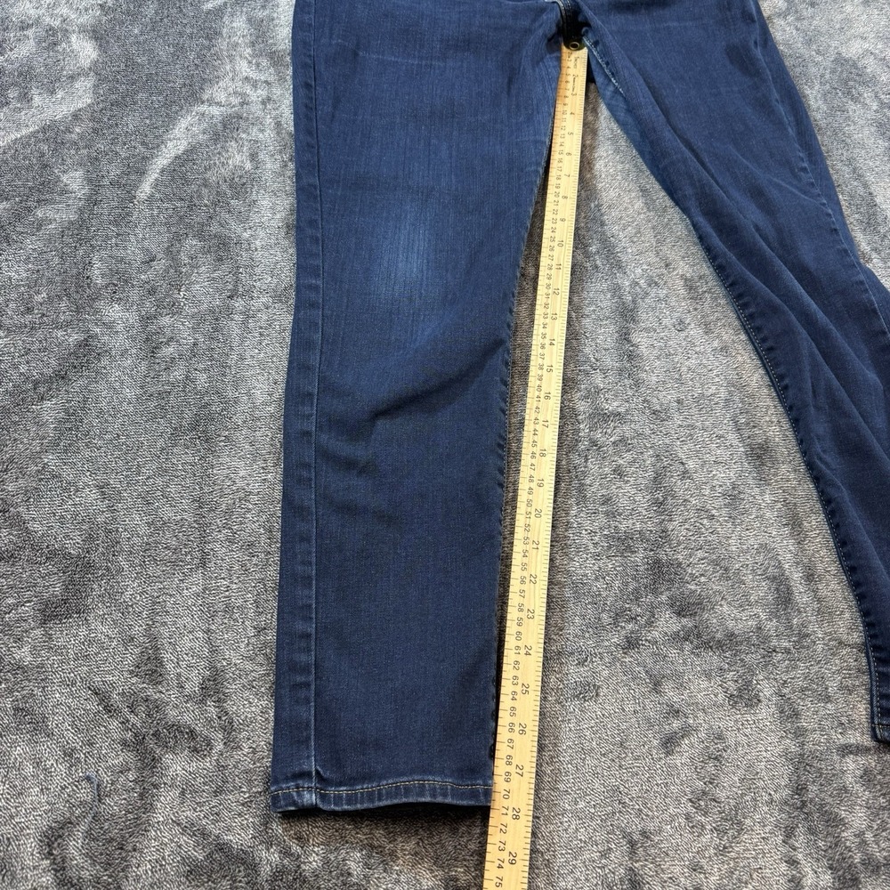 LEVI'S Womens 721 High Rise Skinny Jeans Size 33 Blue - Picture 4 of 13